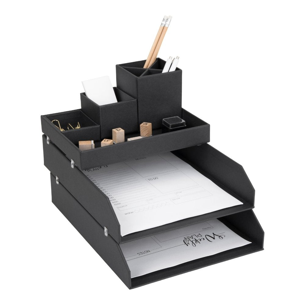Bigso LENA Schreibtisch Organizer - Dunkelgrau - BINS AND BOXES