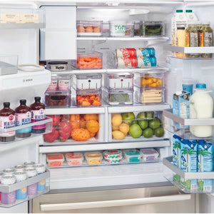 iDesign CRISP - Aufbewahrungsbehälter mit Trennwand KLAR - Klein - BINS AND BOXES